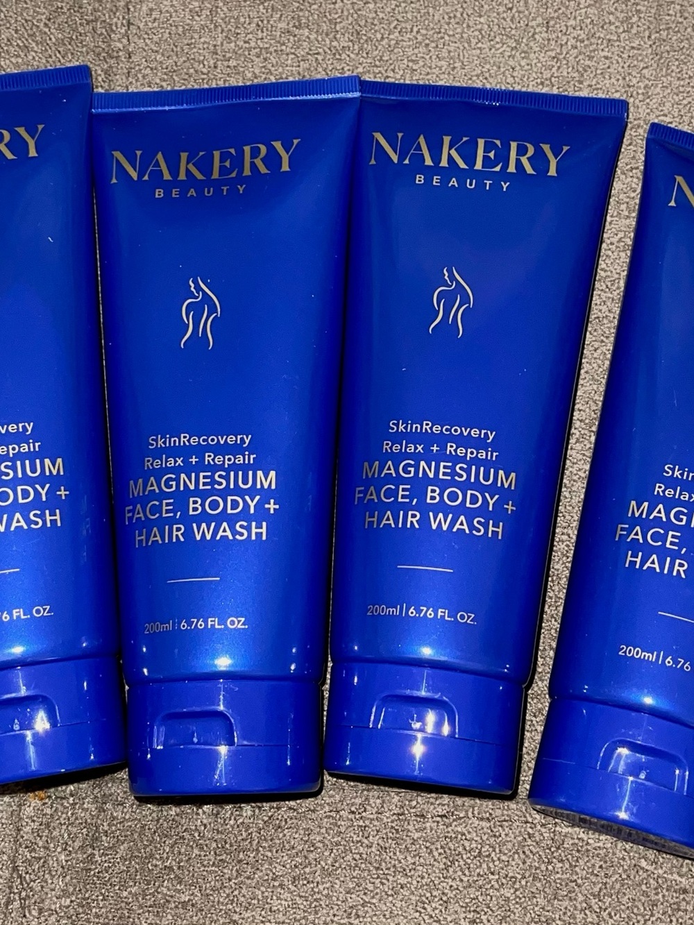 Nakery Beauty SkinRecovery Magnesium Wash Bundle of 4 NEW